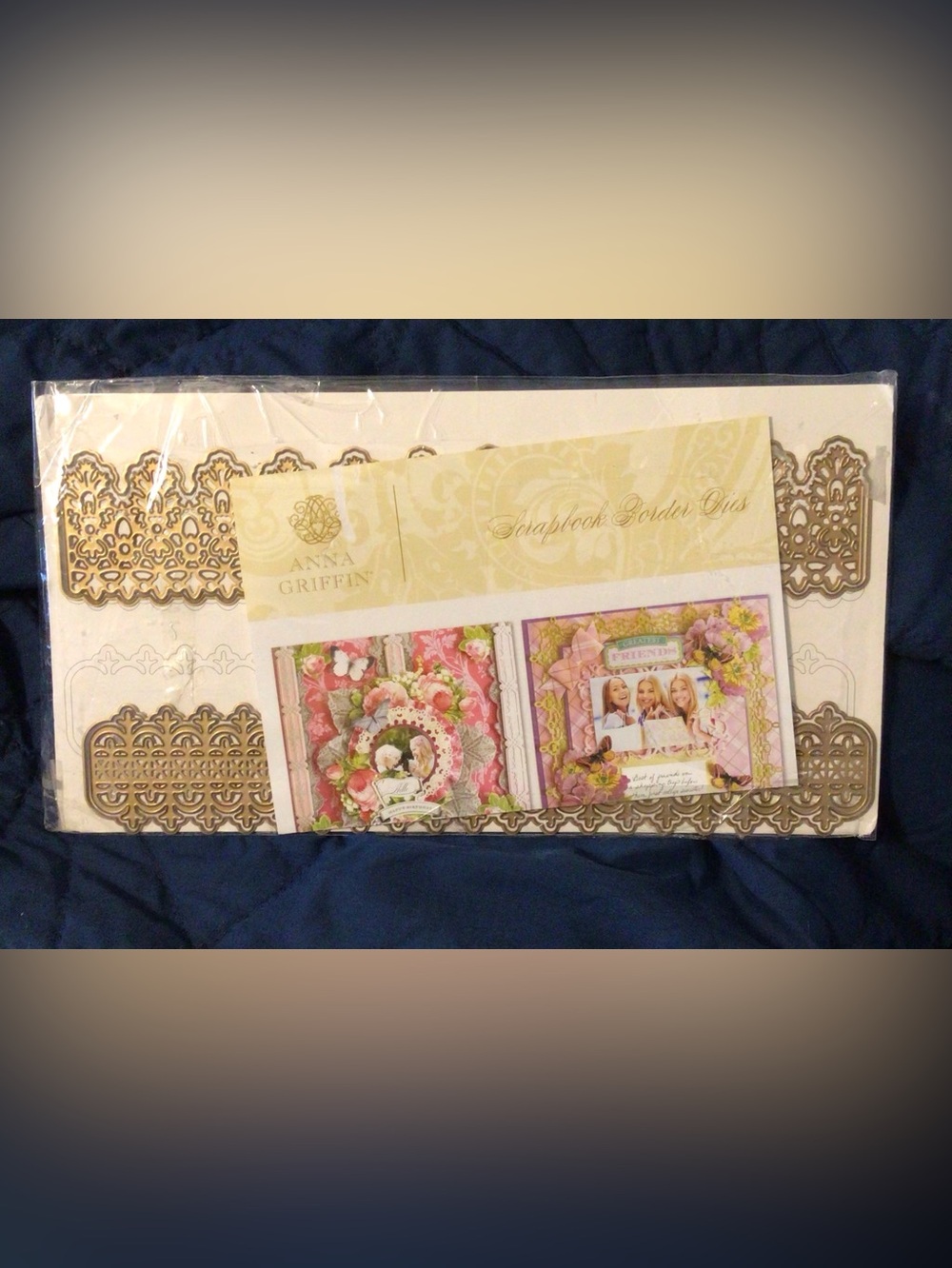 Anna Griffin SCRAPBOOK BORDER DIES 8 piece Metal Set AG1244 Cut and Emboss